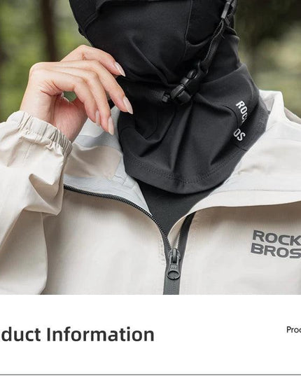 ROCKBROS Windproof Warm Winter Cycling Mask Nose Breathable Men's Black Neck Sport Scarves Sports Equipment for Running Cycling