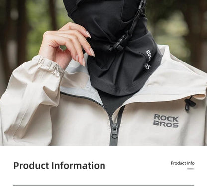 ROCKBROS Windproof Warm Winter Cycling Mask Nose Breathable Men's Black Neck Sport Scarves Sports Equipment for Running Cycling