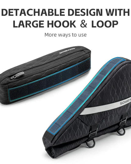 ROCKBROS Combination Bike Bag Triangle Bag Front Tube Bag Large Capacity MTB Road Frame Bag Reflective Bicycle Accessories