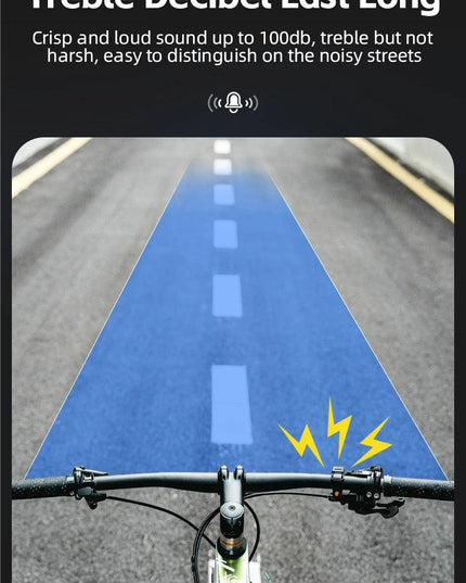 ROCKBROS Bicycle Bell Stainless Cycling Horn Mountain Road Anti-theft Alarm Horn Handlebar Bell Horn Classic Bicycle Accessories