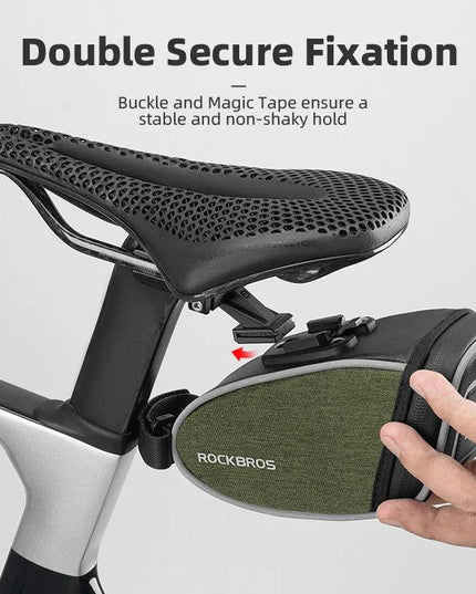 ROCKBROS Bicycle Saddle Bag Portable Waterproof Cycling Seat Tail Pouch Ciclismo Seatpost Backpack Storage Rear Bag Pannier