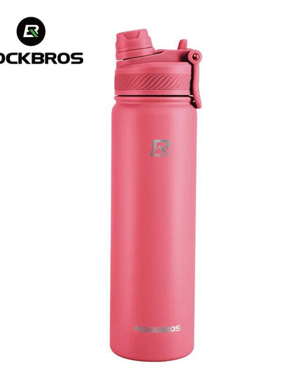 ROCKBROS 1L Thermal Water Bottle Sports Water Bottle Non Slip 304 Stainless Steel Cold And Hot Thermo Cup Cycling Hiking Equip