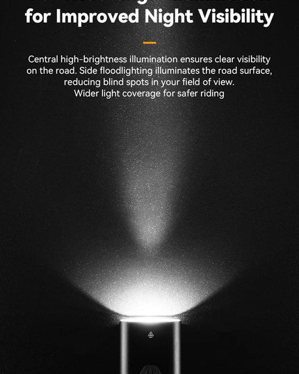 ROCKBROS Bike Front Light IPX6 Type-c Rechargeable Bicycle Hanging Light Headlight LED Flashlight 400/800/1000/1500LM Aluminum