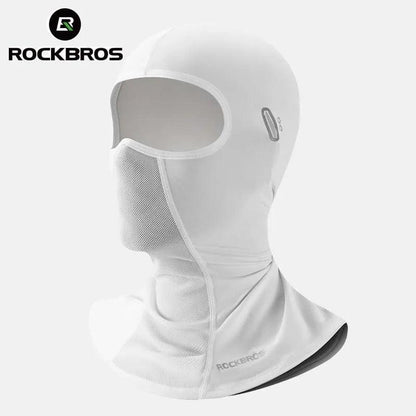 ROCKBROS UV Protection Face Cover Summer Cool Balaclava Ice Silk Anti-UV Cycling Full Face Cap Riding Headgear Masks Breathable