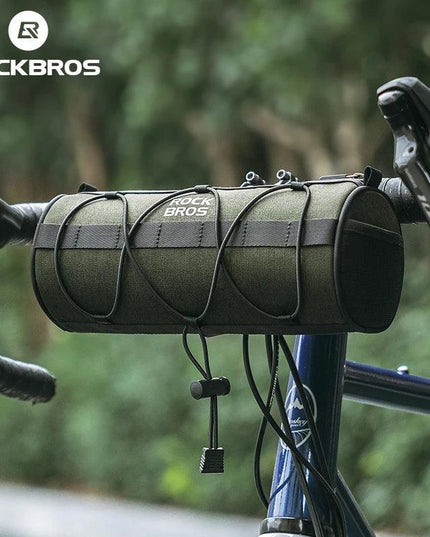 ROCKBROS Bicycle Bag Front Portable Handlebar Pannier 2L Big Capacity Multifunctional Shoulder Bag Reflectice Tube Bike Bag