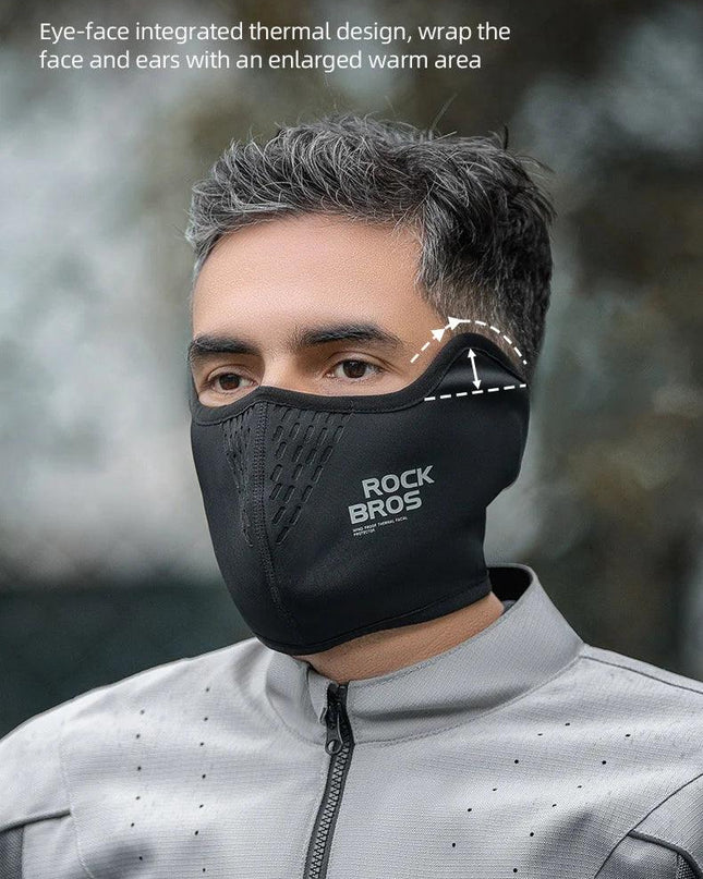ROCKBROS Warmer Face Mask Windproof Motorcycle Fleece Sport Scarf Outdoor Face Protection Balaclava Bicycle Running Cycling Cap
