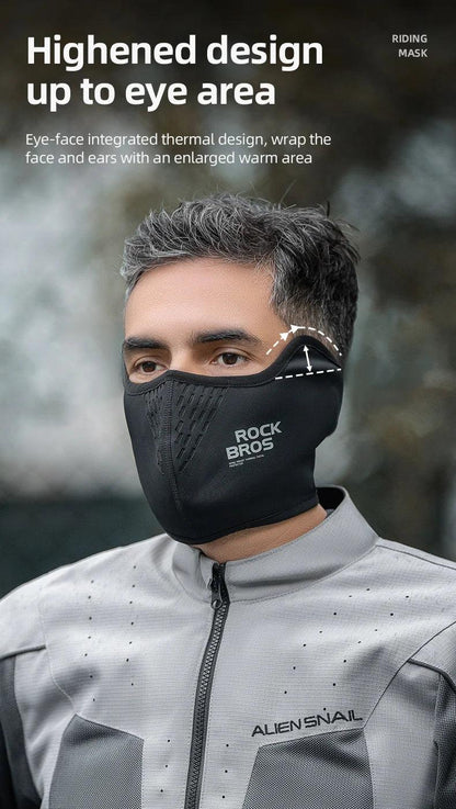 ROCKBROS Warmer Face Mask Windproof Motorcycle Fleece Sport Scarf Outdoor Face Protection Balaclava Bicycle Running Cycling Cap