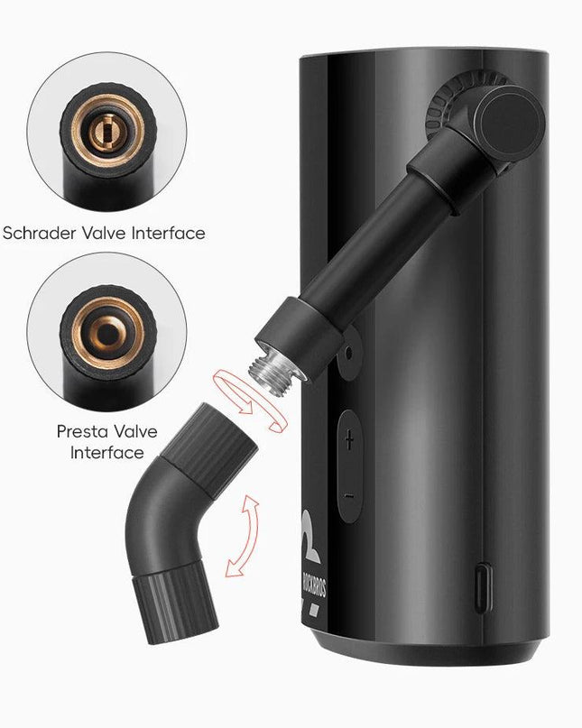 ROCKBROS Mini Pump 150psi Portable Riding Bicycle Electric Air Pump 5V2A Type-C Outdoor Portable  MTB Road Bike Motorcycle Pumps