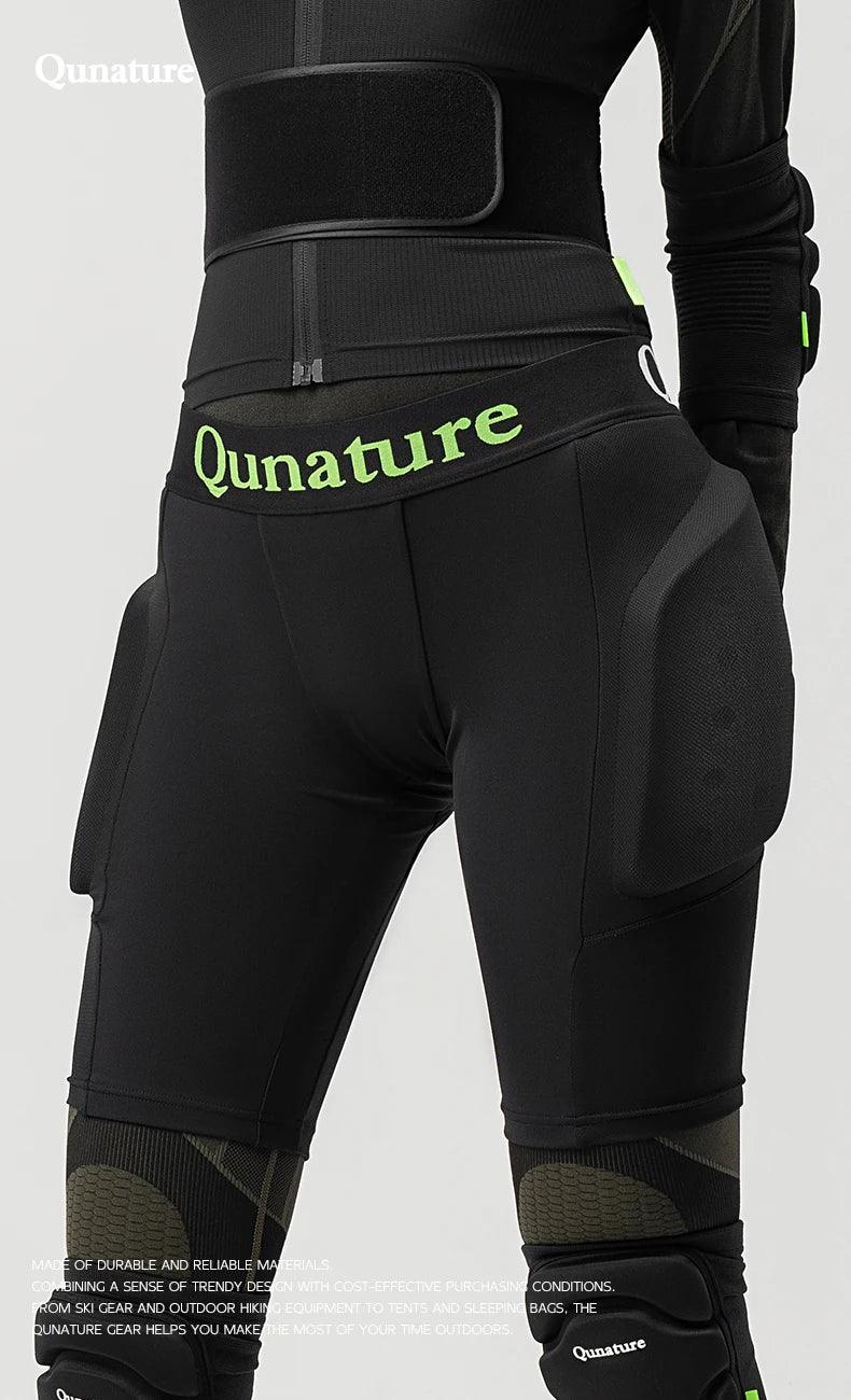 Qunature Ski Hip Protector Pants Adjustable Adult Sports Gear Shorts Snowboard Protection 3D Hip Pads for Motorcycle Skating