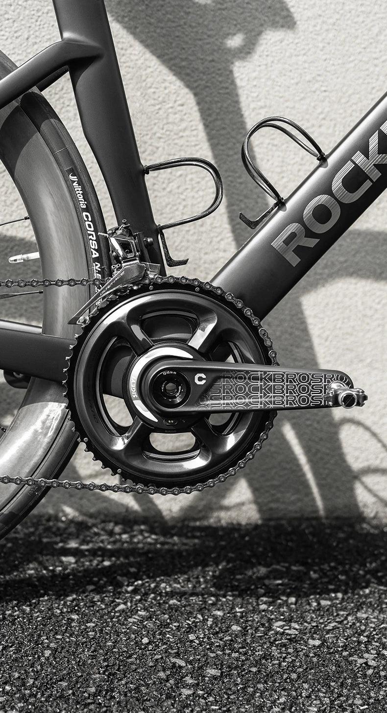 ROCKBROS Ultralight Carbon Fiber Bicycle Crank Chain wheel Spindle 162.5/165/167.5/170/172.5/175MM 52-36T  Transmission Systems