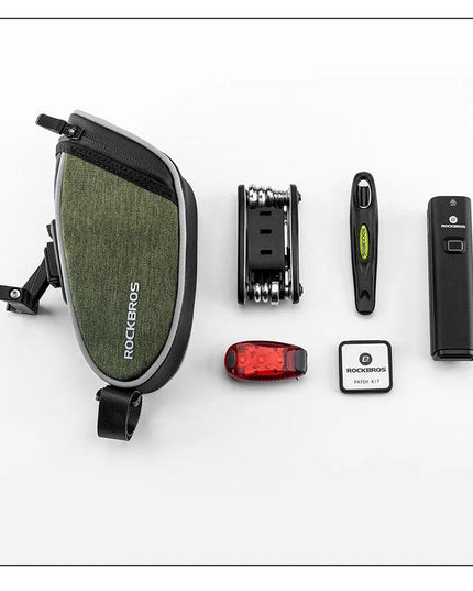 ROCKBROS Bicycle Saddle Bag Portable Waterproof Cycling Seat Tail Pouch Ciclismo Seatpost Backpack Storage Rear Bag Pannier