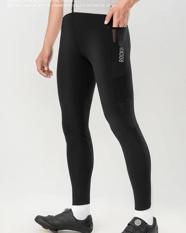 ROCKBROS Tights Trousers Cycling Gym Fitness Long Pants with Pockets Reflective Multifunctional Training Leggings EUR Size