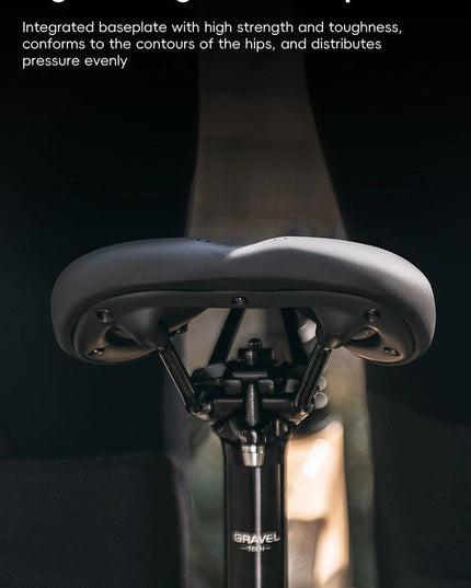ROCKBROS Bicycle Saddle Comfortable Cycling Cushion Shock Absorption Wear-Resistant Bike Saddle PU Leather Breathable Cushion