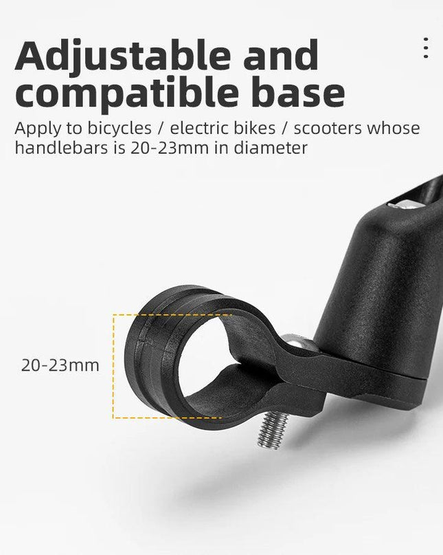 ROCKBROS Bicycle Rearview Mirror Universal Wide-Range 360° Adjustable Mirror For Mountain Road Bike Motorcycle Scooter Safety