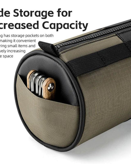 ROCKBROS Bicycle Bag Reflective Handlebar Bag Capacity Storage Multifunctional Portable 1.7L Shoulder Bag Front Bag Accessories