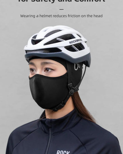 ROCKBROS Warm Windproof Cycling Cap Full Face Mask Fleece Thermal Helmet Head Cover Balaclava Ski Bicycle Motorcycle Head Hat