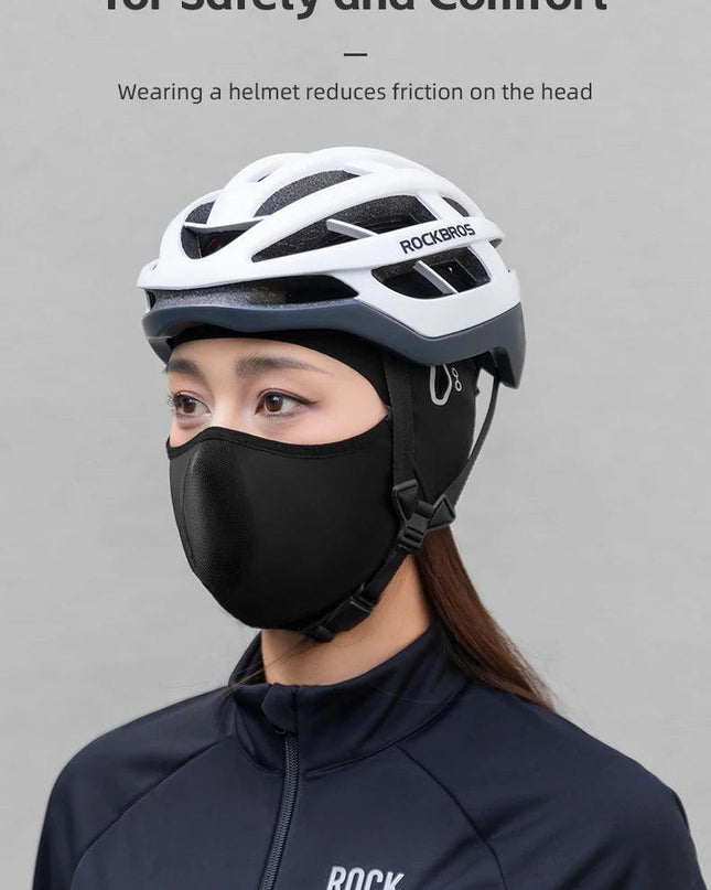 ROCKBROS Warm Windproof Cycling Cap Full Face Mask Fleece Thermal Helmet Head Cover Balaclava Ski Bicycle Motorcycle Head Hat