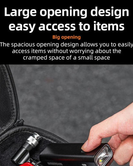 ROCKBROS Bicycle Trunk Bags 1L Hard Shell Bicycle Top Tube Bag MTB Road Bike Tools Storage Package Fashion Bicycle Accessories
