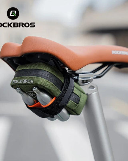 ROCKBROS Mini Bicycle Saddle Bag Lightweight Small 0.35L Bike Bag Portable Multi function Hand Bags Cycling Bag Bike Accessories