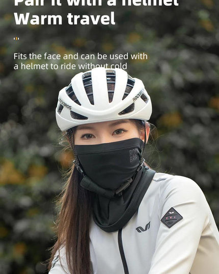 ROCKBROS Ski Mask Winter Warm Hiking Scarf Fleece Neck Scarf Camping Hiking Balaclava Cycling Face Mask Windproof Breathable
