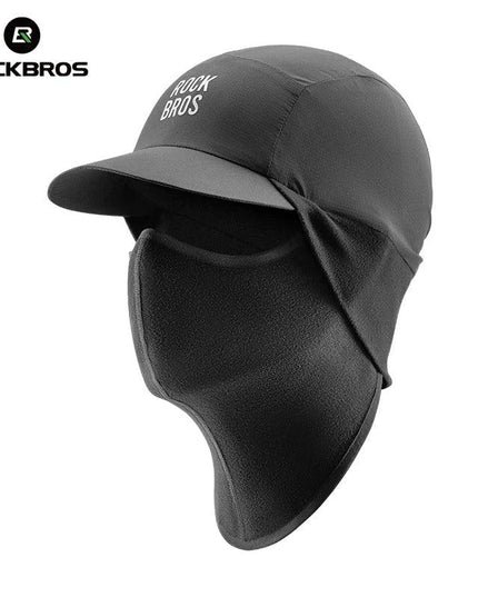 ROCKBROS Winter Cycling Mask and Hat 2 In 1 Fleece Thermal Keep Warm Ear Protection Outdoor Balaclava All Face Mask Men Women