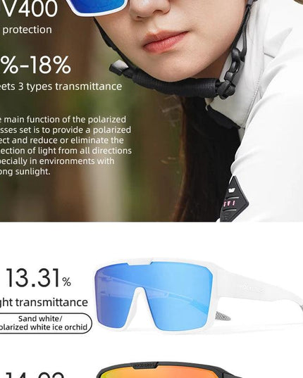 ROCKBROS Cycling Sunglasses Polarized UV Protection Set Glasses Frame for Myopia Glasses Running Fishing Cyling Goggles