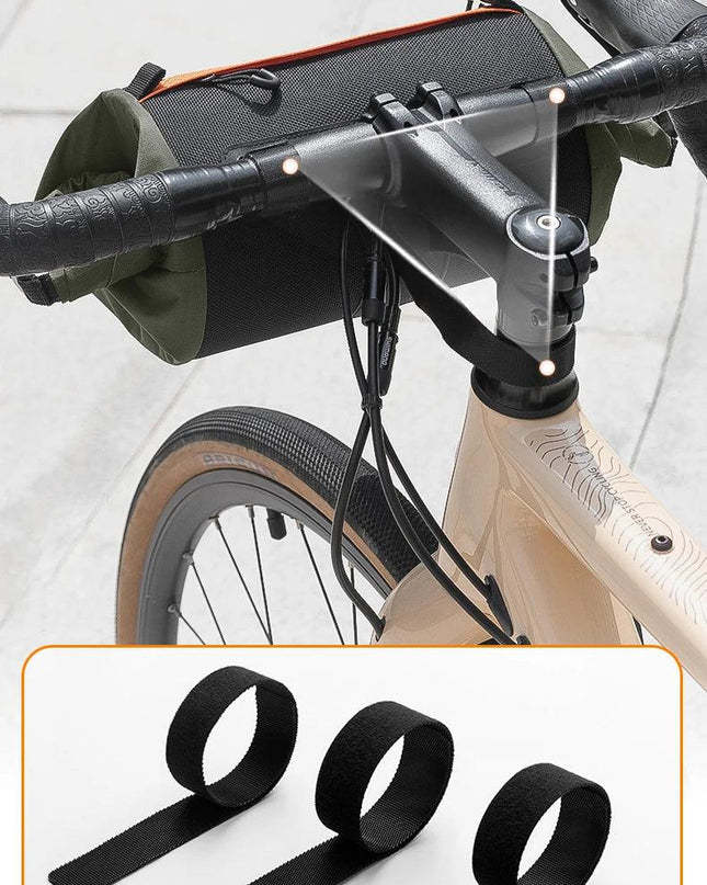 ROCKBROS Bike Bag Portable Handlebar Pannier 2.4L Big Capacity Shoulder Bag  Frame Tube Bag Elastic Band Bicycle Accessoriescase