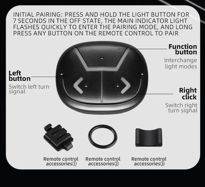 ROCKBROS Bicycle Smart Rear Light Type-C Charging IPX6 Brake Sensor Auto Stop Cycling Taillight Warning Light Bike Accessories