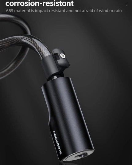 ROCKBROS Bicycle Lock Portable Anti-theft Zinc Alloy Multifunctional Cable Lock MTB Road Cycling Motorcycle Bike Accessories