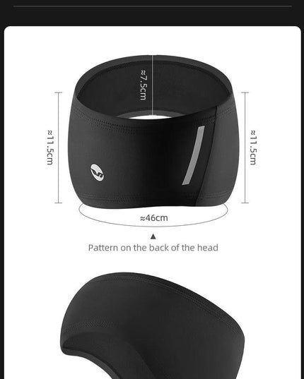 ROCKBROS Fleece Ear Warmer Sports Headband Windproof Warm Headwear Earmuffs Outdoor Riding Skiing Ear Warmers High Elasticity