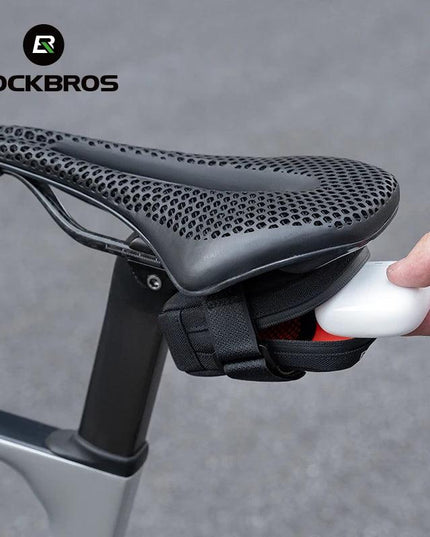 ROCKBROS Mini Bicycle Saddle Bag Lightweight Small 0.35L Bike Bag Portable Multi function Hand Bags Cycling Bag Bike Accessories