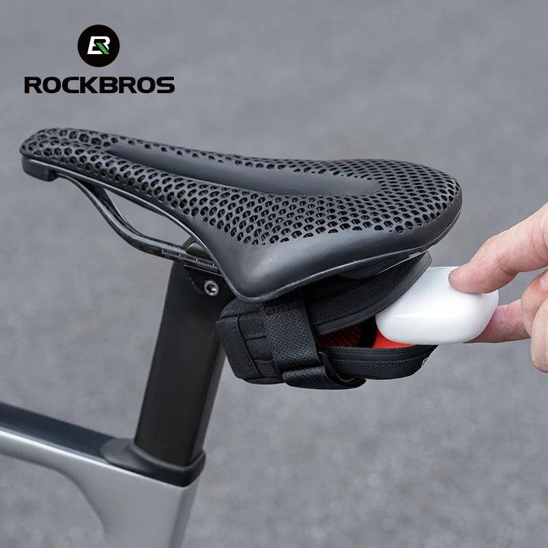 ROCKBROS Mini Bicycle Saddle Bag Lightweight Small 0.35L Bike Bag Portable Multi function Hand Bags Cycling Bag Bike Accessories