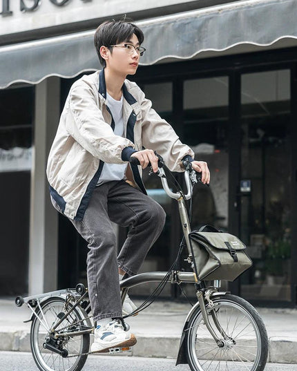 ROCKBROS Foldable Bag Insulated Bike Handlebar Bag Multi Functional 4-7L High Large Capacity Front Bag for Folding Bike