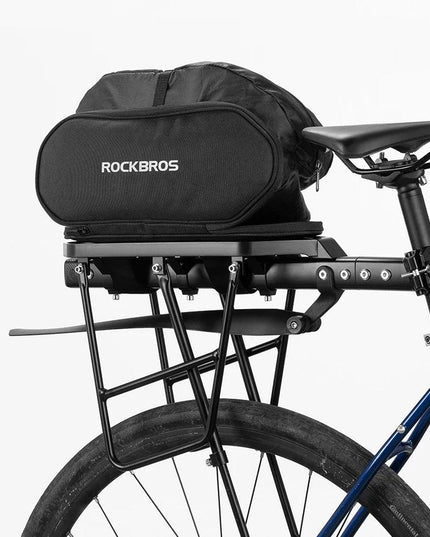 ROCKBROS Multifunctional Rear Seat Bag Universal Saddle Bag Back Rack 5L Capacity Seat Bag Expandable Cycling Luggage Trunk Bags