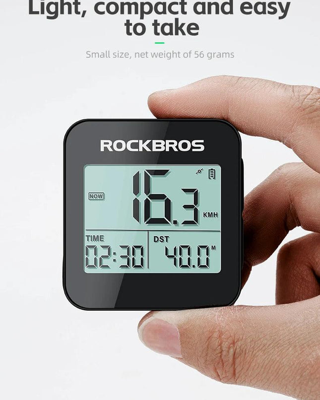 ROCKBROS Bike Computer GPS Speedometer Road Bike MTB Waterproof Automatic Digital Stopwatch Cycling Odometer Cycling Computer