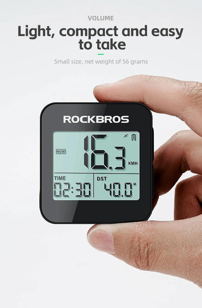 ROCKBROS Bike Computer GPS Speedometer Road Bike MTB Waterproof Automatic Digital Stopwatch Cycling Odometer Cycling Computer