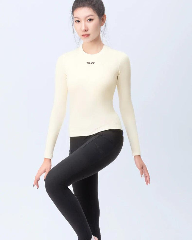 ROCKBROS TVI Series Thermal Underwear Lightweight Fleece Long Sleeve Innerwear Autumn Winter Women Tight Underwear Cycling Wear