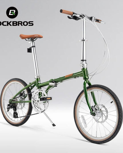 ROCKBROS Lightweight Bike Folding Design 20 inch Bike With Shimano 8-speed Wire-drawn Disc Brake System Adult Folding Bike