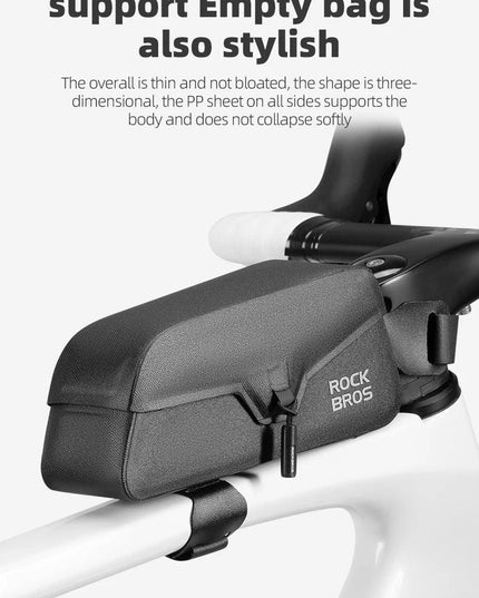 ROCKBROS Bike Bag Hook Bag Magnetic Upper Tube Bag Ultralight Top Front Tube Frame Bag Riding Bag Mountain Bike Storage Bag