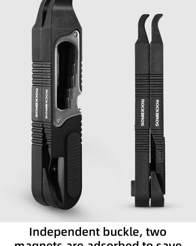 ROCKBROS Bicycle Wrench Set High Strength Multifunctional Portable Bicycle Tire Levers Ratchet Wrench Kit Bike Tire Prying Rod