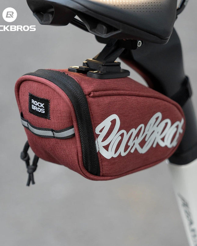 ROCKBROS Bicycle Seat Bag Lightweight Bike Saddle Bag for Cycling Essentials Reflective Rear Pack Wear-Resistant Bag