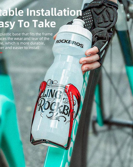 ROCKBROS Bike Water Bottle 750ml Bicycle Bottle With Holder Cage Outdoor Sport Portable Cycling Kettle Water Bottle Drinkware