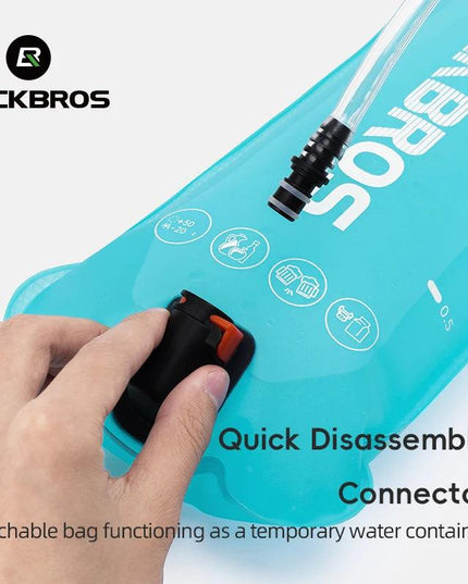 ROCKBROS 2L Water Bag Sports Portable Bicycle Water Bag Running Hydration Vest Backpack Outdoor Folding Water Bucket for Camping