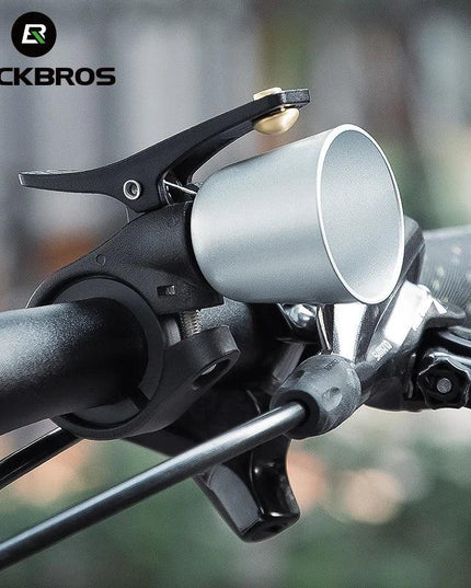 ROCKBROS Bicycle Brass Bell Cover Nylon Stainless Steel Screw High Decibel Clear Ring MTB Road Bike Retro Bell Bike Accessories