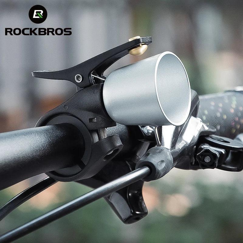 ROCKBROS Bicycle Brass Bell Cover Nylon Stainless Steel Screw High Decibel Clear Ring MTB Road Bike Retro Bell Bike Accessories