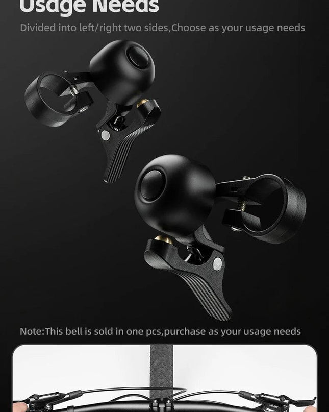 ROCKBROS Bike Bell Horn Handlebar Cycling Call Bicycle Alloy Ring Crisp Sound Warning Alarm For Safety MTB Road Bike Accessories