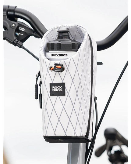 ROCKBROS Folding Bicycle Water Bottle Bags Fashion Front Frame Kettle Bags for Brompton Bike Electric Scooter Tools Package
