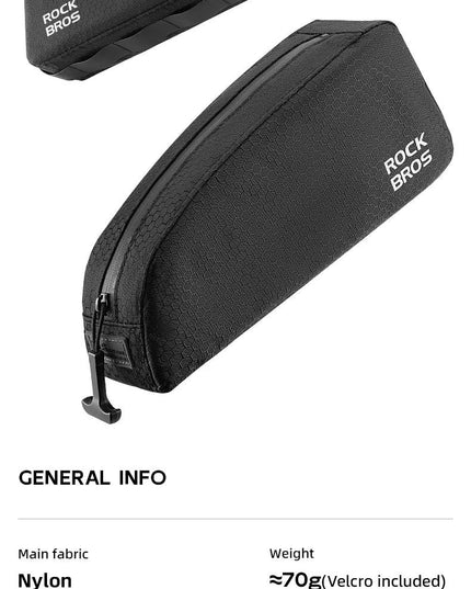 ROCKBROS Bicycle Bag Rainproof Cycling Top Tube Frame Bag Reflective Large Capacity MTB Road Bike  Pannier Bag Wear-resistant