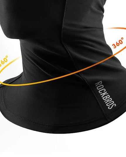 ROCKBROS Windproof Warm Winter Cycling Mask Nose Breathable Men's Black Neck Sport Scarves Sports Equipment for Running Cycling