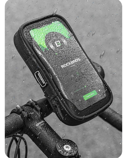 ROCKBROS Phone Bag Stand 270° Rotatable Waterproof Case Handlebar Stand Case Mount Scooter Bicycle Phone Bag Cycling Accessory